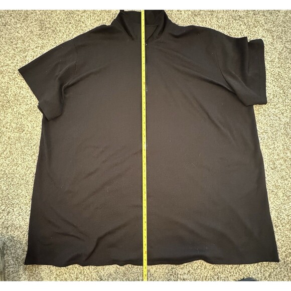 Portocruz Black Plus Size Swim Cover Up Dress 3X Flattering & Comfy Beach Ready - Picture 2 of 8